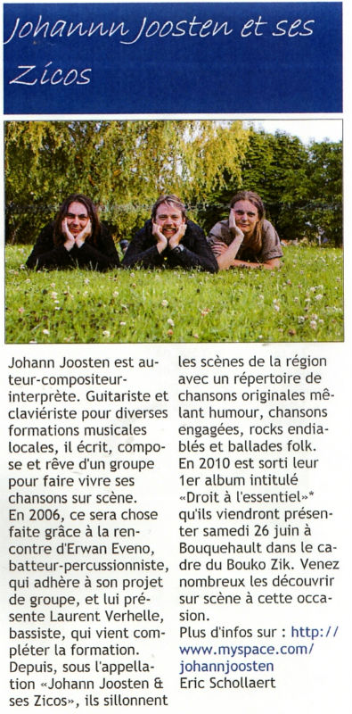 Journal de Bouquehault 3ème trimestre